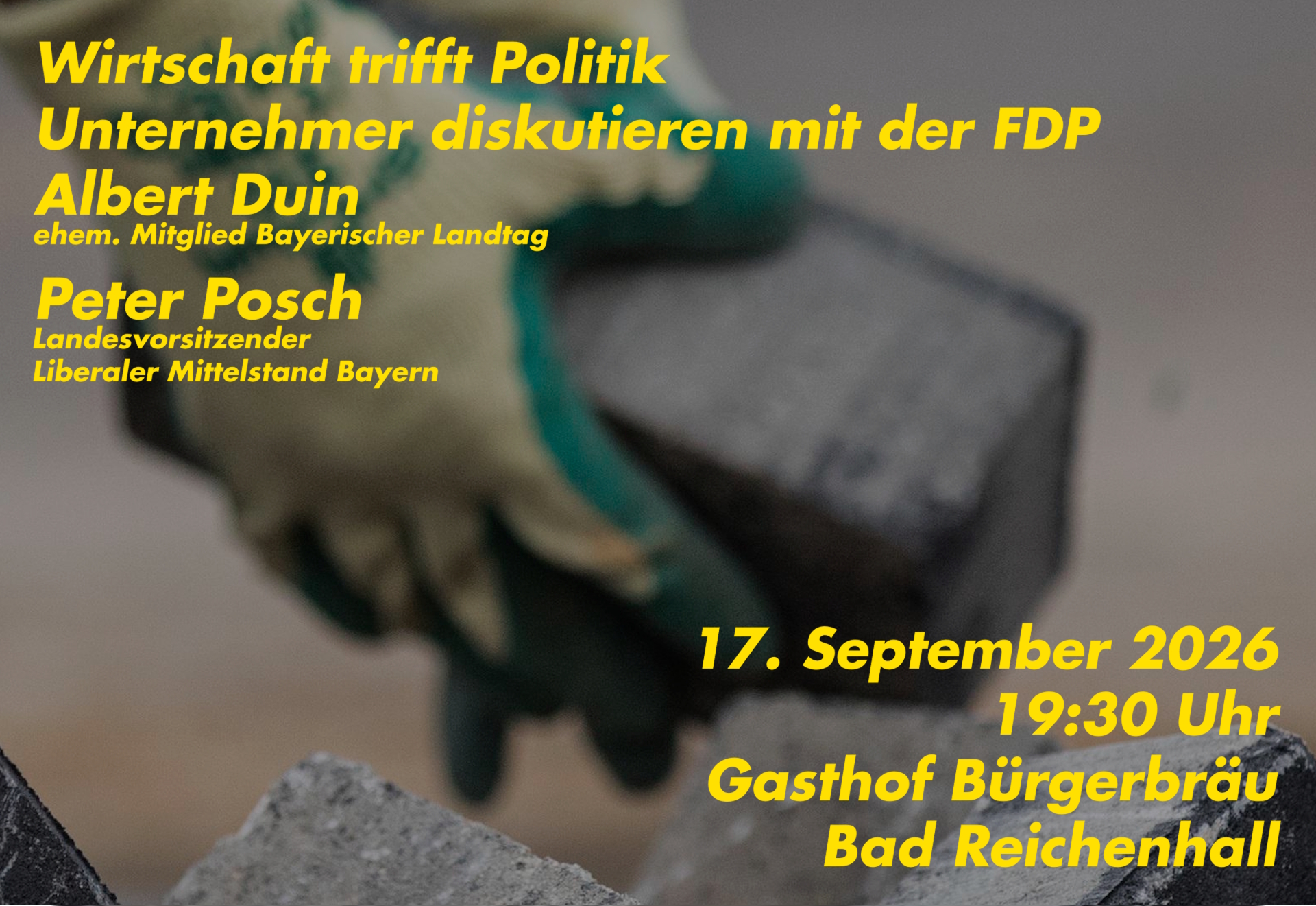 Albert Duin und Peter Posch als besondere Gäste.